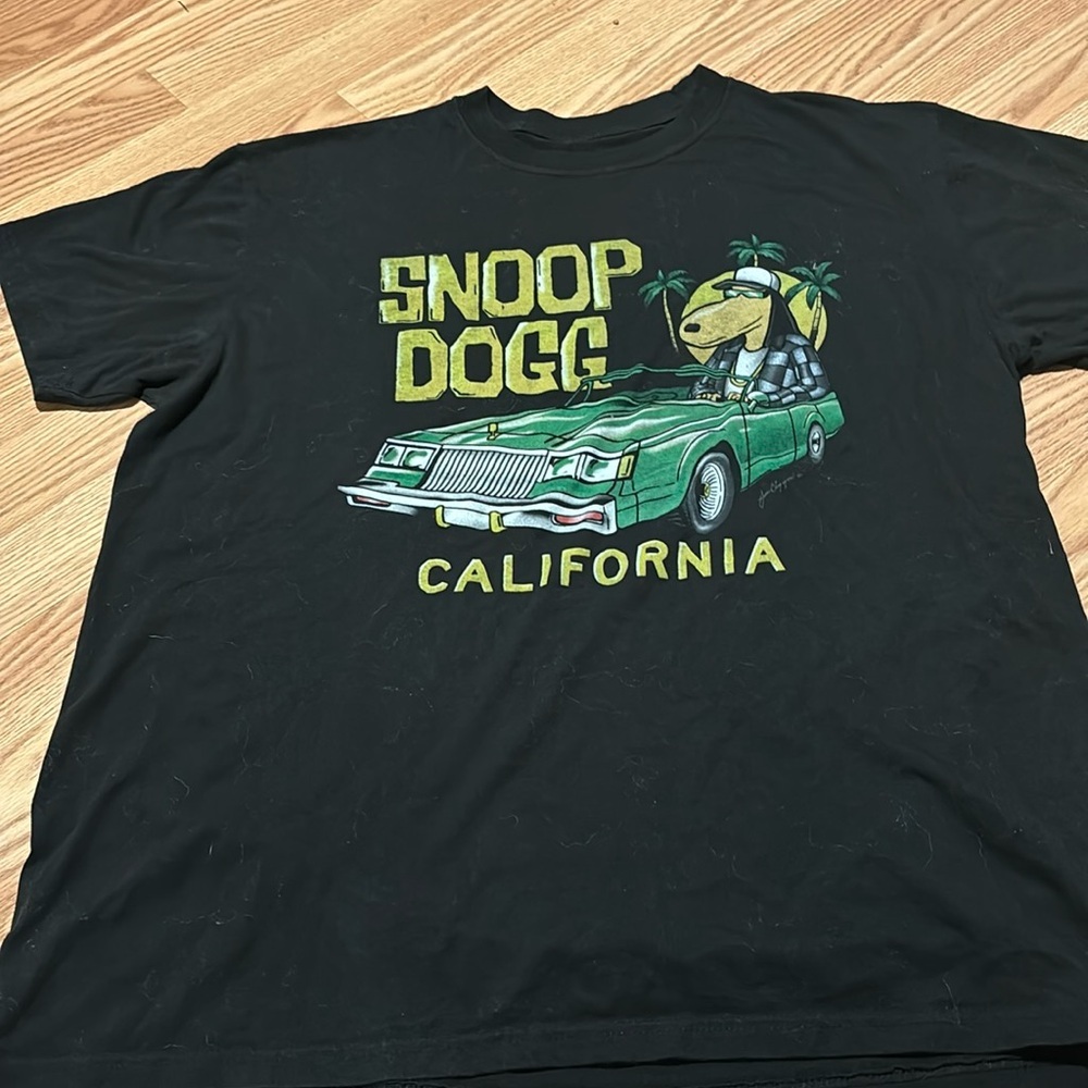 XL- Joe Cool Snoop Dogg T-Shirt - Black